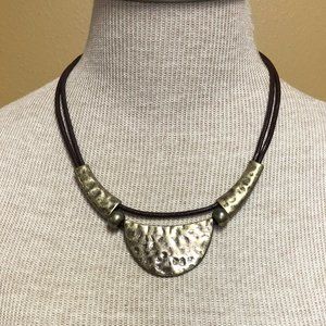 Gold and Brown Statement Premier Necklace